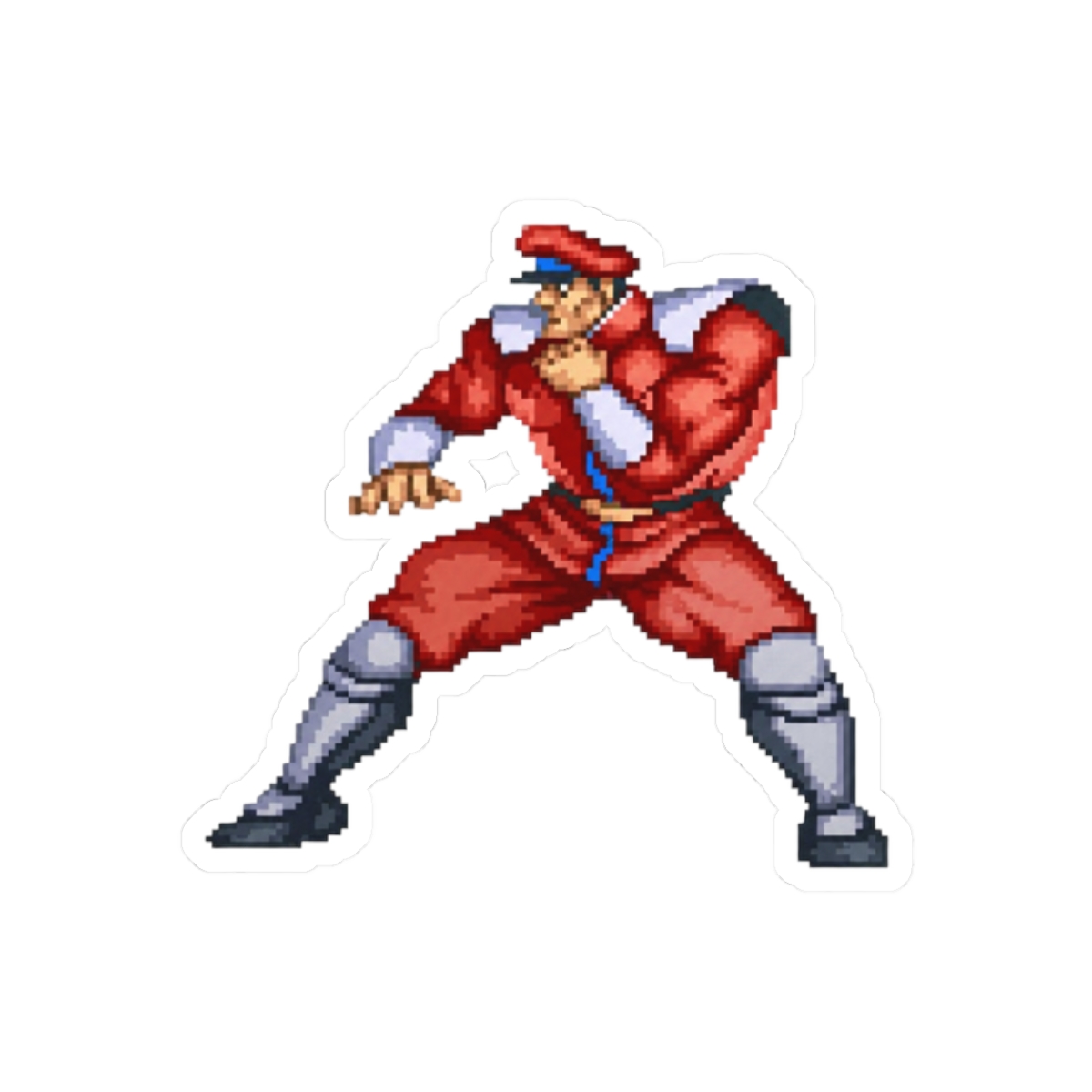 Street Fighter M. Bison Psycho Crusher Sticker | Bold Villain Vinyl Decal - alternate angle 3, merchandise