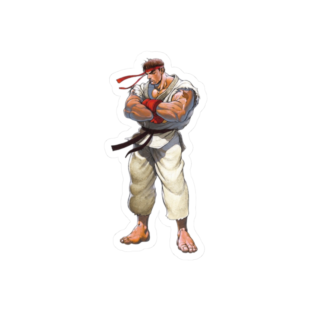 Street Fighter Ryu Iconic Fighter Sticker | Bold Gaming Vinyl Decal - alternate angle 3, merchandise