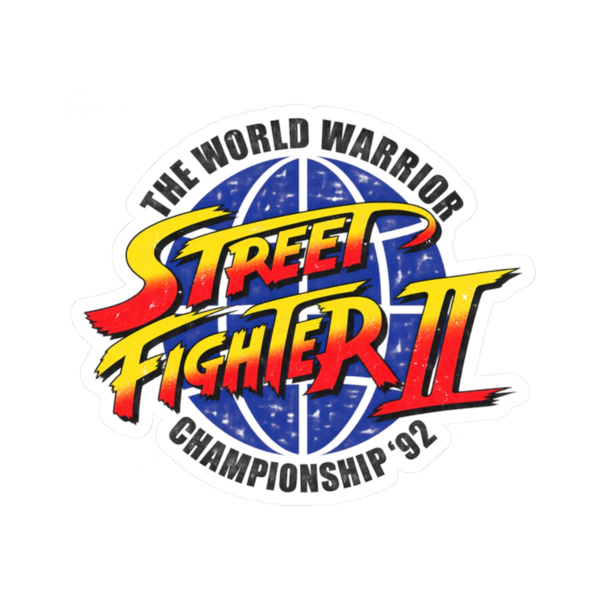 Street Fighter Champion Pixel Art Sticker | Bold Retro Gaming Vinyl Decal - alternate angle 3, merchandise