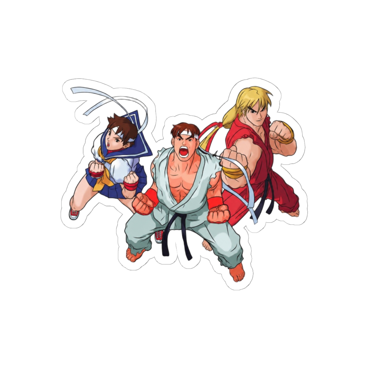 Street Fighter Alpha Retro Gaming Sticker | Bold Vinyl Decal - alternate angle 1, merchandise