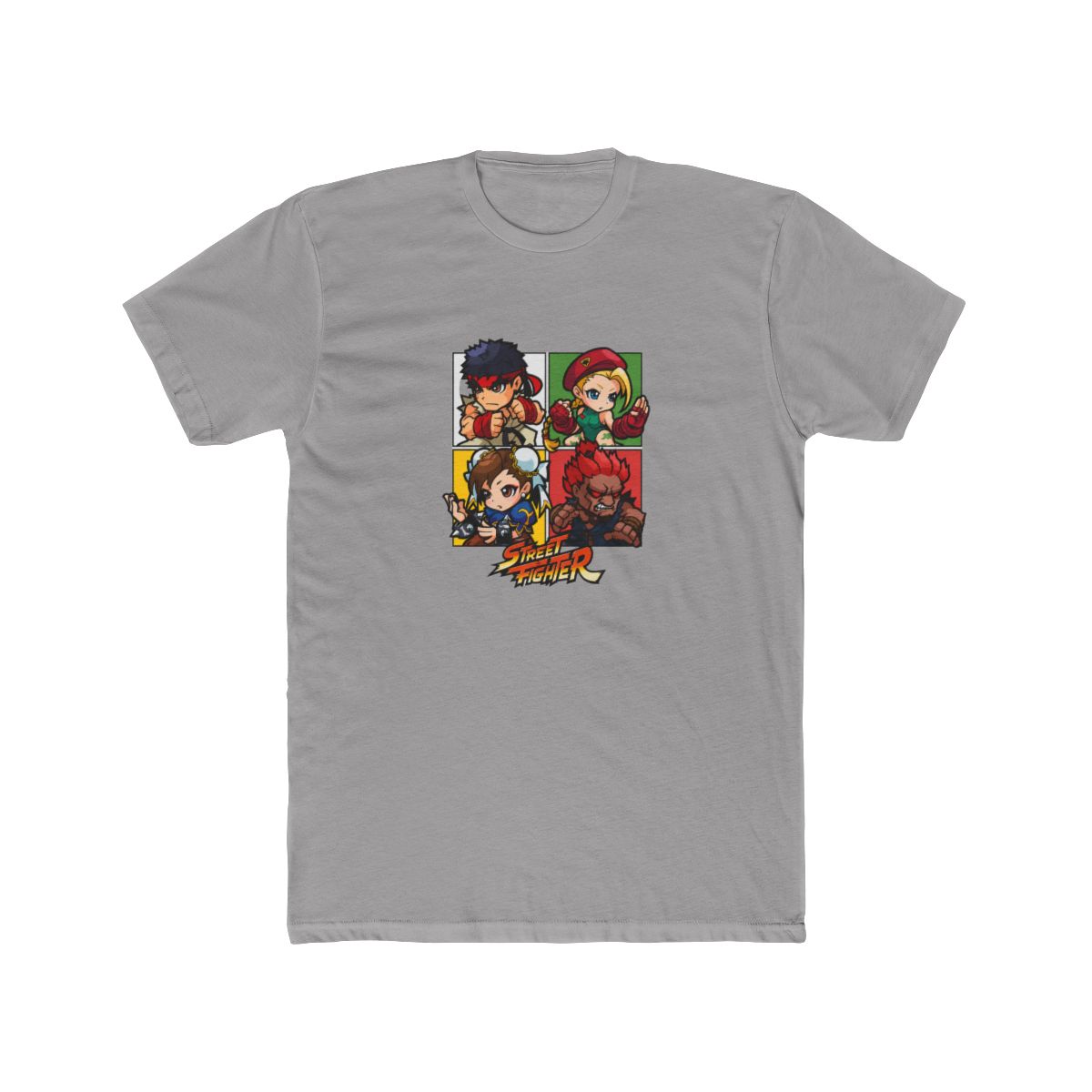 Street Fighter Capcom Video Game Merch 4 Chibi Squares T Shirt - Official T-Shirts merchandise