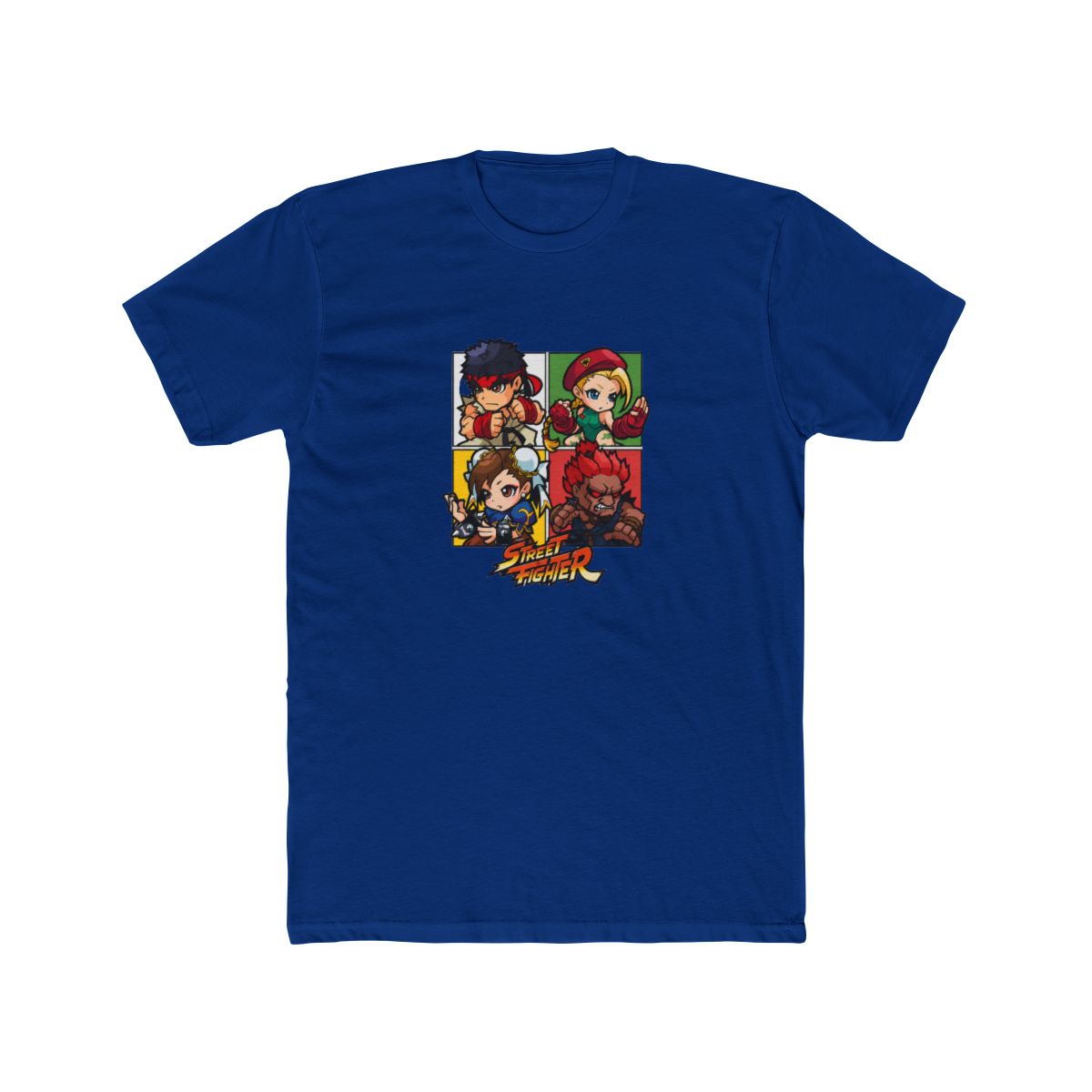 Street Fighter Capcom Video Game Merch 4 Chibi Squares T Shirt - alternate angle 4, merchandise